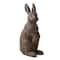 Glitzhome® 28" MGO Oversized Bronze Standing Rabbit Statue